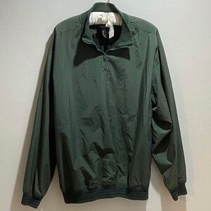 Greg Norman Men's XL Golf Wind Breaker 1/4 Zip Pullover - Green.